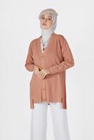 Tesettür giyim TURUNCU DÜĞMELİ BASIC HIRKA 94541 