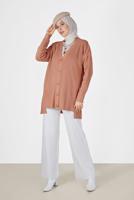Tesettür giyim TURUNCU DÜĞMELİ BASIC HIRKA 94541 