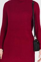 Vêtements hijab ROUGE PULL COL ROULÉ EN MAILLE 00062