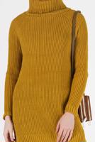 Vêtements hijab ORANGE PULL COL ROULÉ EN MAILLE 00062