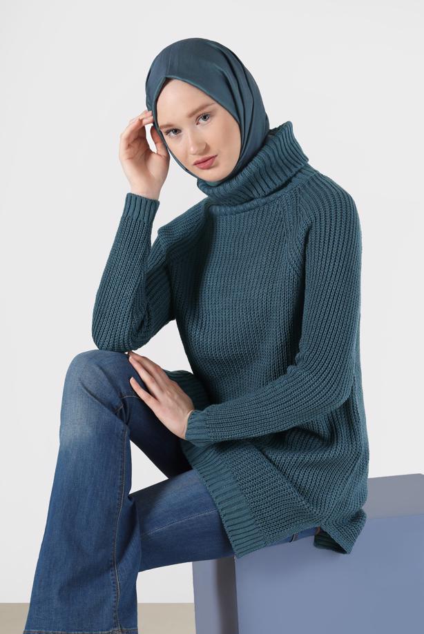 Vêtements hijab  TURTLENECK KNITWEAR SWEATER 00062  - TRENDTESETTÜR