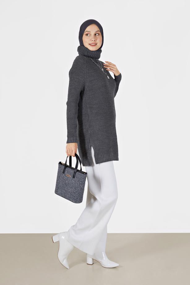 Vêtements hijab  TURTLENECK KNITWEAR SWEATER 00062  - TRENDTESETTÜR