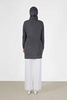 Vêtements hijab GRIS PULL COL ROULÉ EN MAILLE 00062