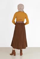 Tesettür giyim TURUNCU FİTİLLİ TRİKO KAZAK 00081