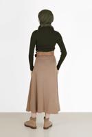 Vêtements hijab KAKI PULL EN MAILLE VELOURS CTELÉ 00081