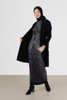 Vêtements hijab NOIR CARDIGAN TRICOT LOSANGE 00091