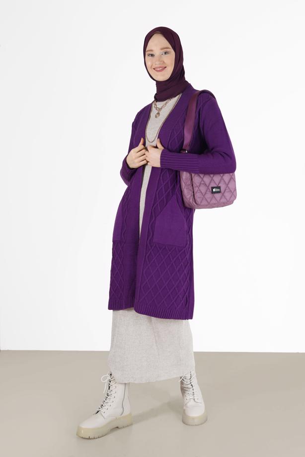 Vêtements hijab  RHOMBUS KNIT CARDIGAN 00091  - TRENDTESETTÜR