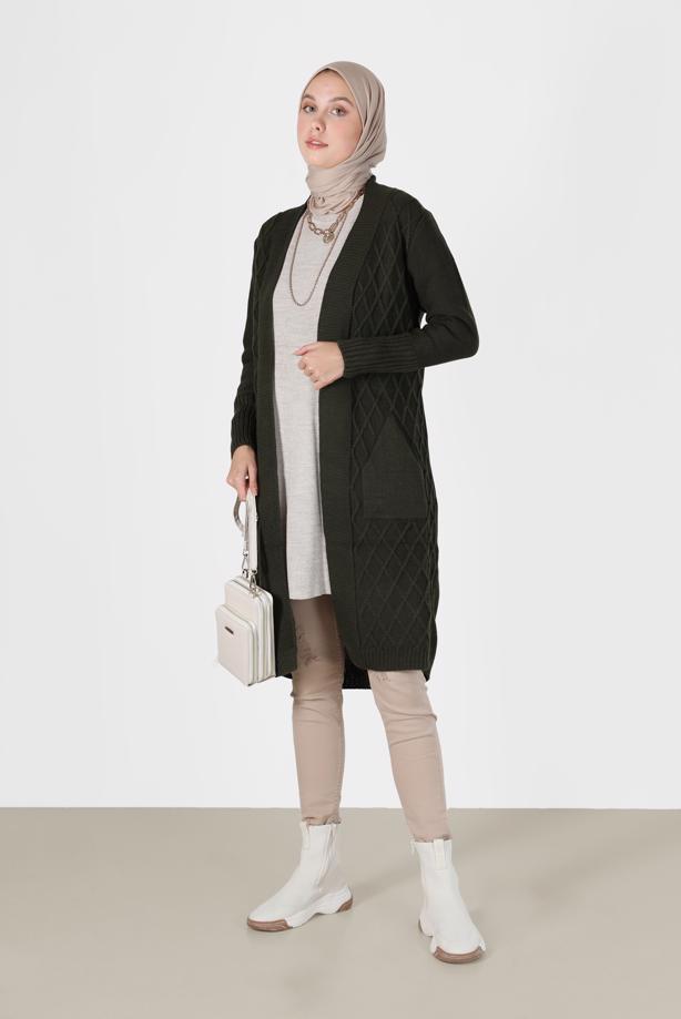 Vêtements hijab  RHOMBUS KNIT CARDIGAN 00091  - TRENDTESETTÜR