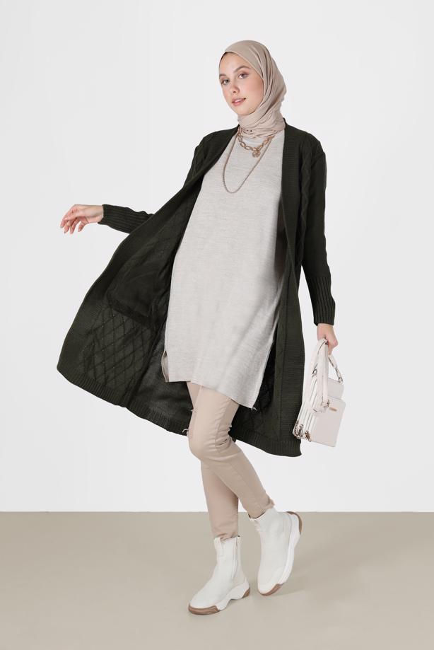 Vêtements hijab  RHOMBUS KNIT CARDIGAN 00091  - TRENDTESETTÜR
