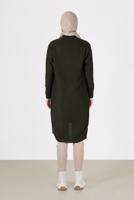 Hijab clothing KHAKI RHOMBUS KNIT CARDIGAN 00091 