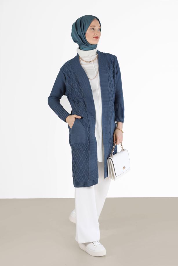 Vêtements hijab  RHOMBUS KNIT CARDIGAN 00091  - TRENDTESETTÜR
