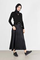 Hijab clothing BLACK BASIC CORDUROY KNITWEAR SWEATER 0912 