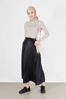 Hijab clothing BEIGE BASIC CORDUROY KNITWEAR SWEATER 0912 