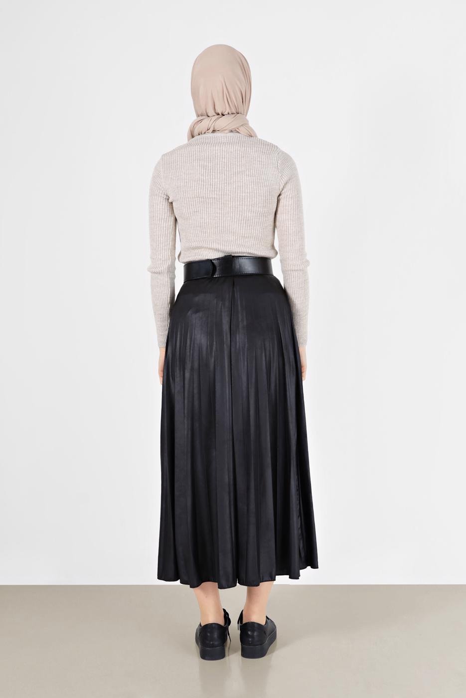 Hijab clothing BEIGE BASIC CORDUROY KNITWEAR SWEATER 0912 