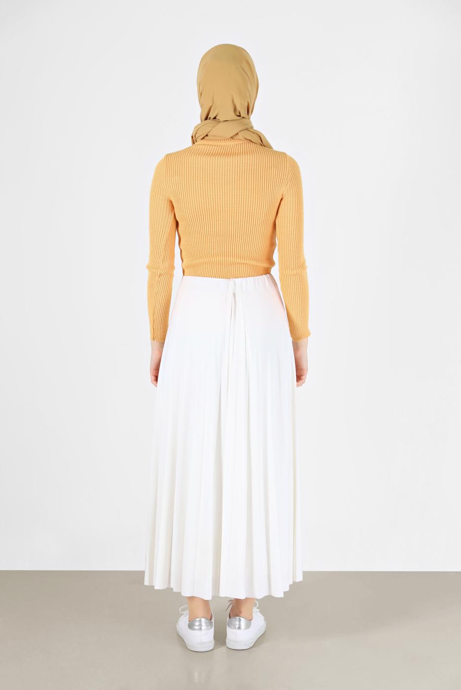 Hijab clothing YELLOW BASIC CORDUROY KNITWEAR SWEATER 0912