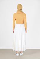 Hijab clothing YELLOW BASIC CORDUROY KNITWEAR SWEATER 0912