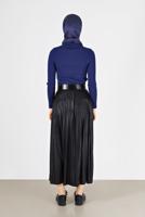 Tesettür giyim LACİVERT BASIC FİTİLLİ TRİKO KAZAK 0912 