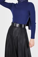 Tesettür giyim LACİVERT BASIC FİTİLLİ TRİKO KAZAK 0912 