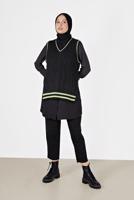 Vêtements hijab NOIR PULL À MOTIFS 1727