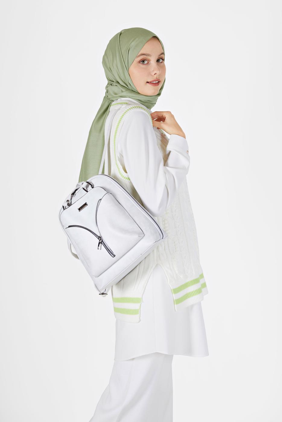 Vêtements hijab BLANC PULL À MOTIFS 1727