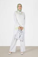 Vêtements hijab BLANC PULL À MOTIFS 1727