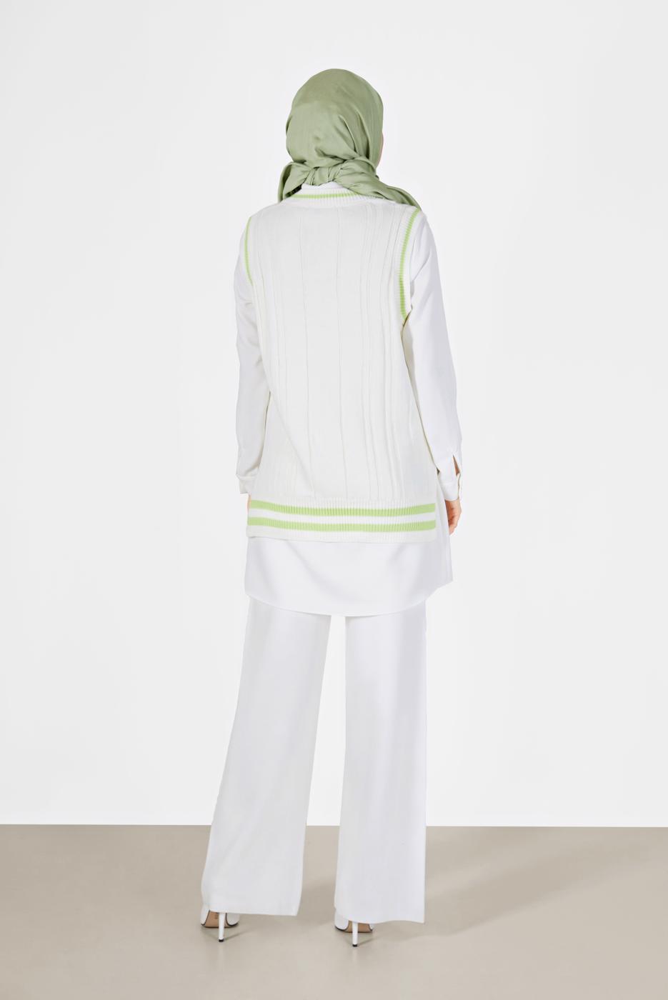 Vêtements hijab BLANC PULL À MOTIFS 1727