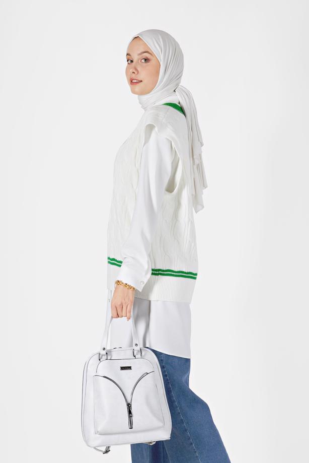 Vêtements hijab  PATTERNED KNITWEAR SWEATER 2527  - TRENDTESETTÜR