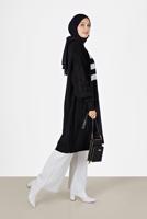Vêtements hijab NOIR CARDIGAN À MOTIFS 6327