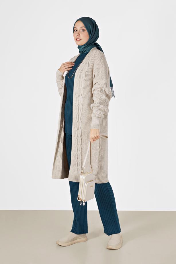 Vêtements hijab  PATTERNED CARDIGAN 6327  - TRENDTESETTÜR