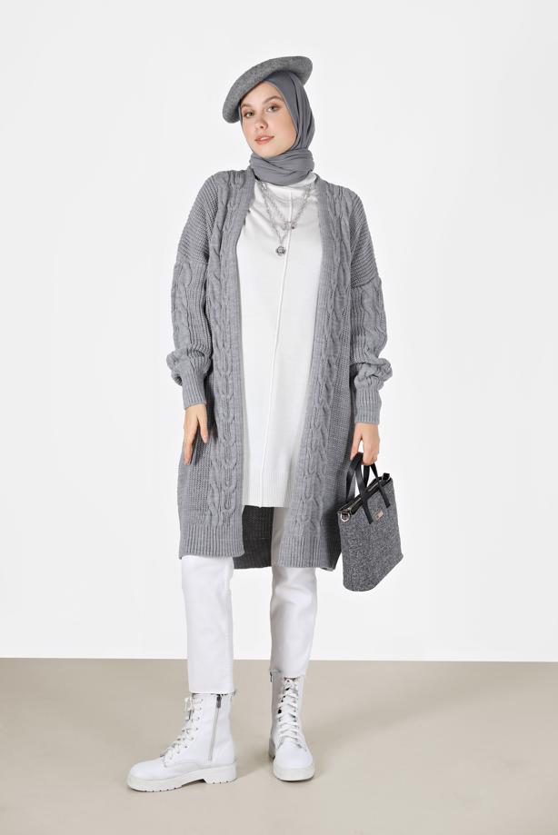 Vêtements hijab  PATTERNED CARDIGAN 6327  - TRENDTESETTÜR