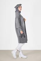Vêtements hijab GRIS CARDIGAN À MOTIFS 6327