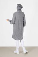 Vêtements hijab GRIS CARDIGAN À MOTIFS 6327