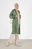 Vêtements hijab VERT CARDIGAN À MOTIFS 6327