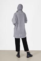 Vêtements hijab GRIS CARDIGAN DEMI-MANCHES AVEC POCHE 6627