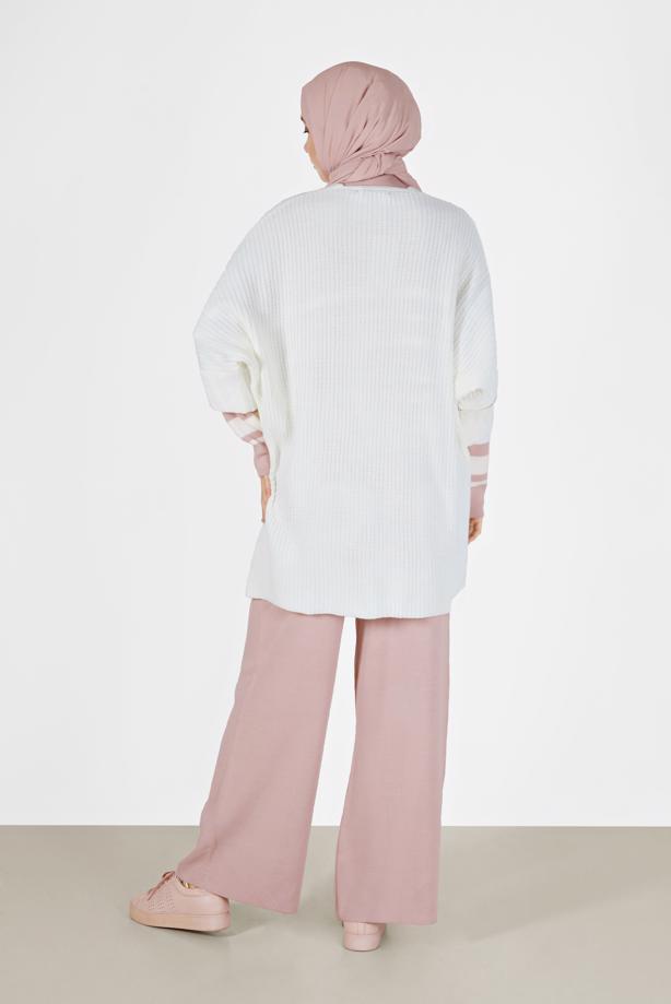 Vêtements hijab  HALF SLEEVE POCKET DETAIL CARDIGAN 6627  - TRENDTESETTÜR