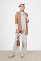 Tesettür giyim KAHVE YARIM KOL CEP DETAYLI HIRKA 6627 