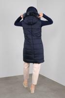 Tesettür giyim LACİVERT KAPÜŞONLU CEP DETAYLI ŞİŞME YELEK 90146 