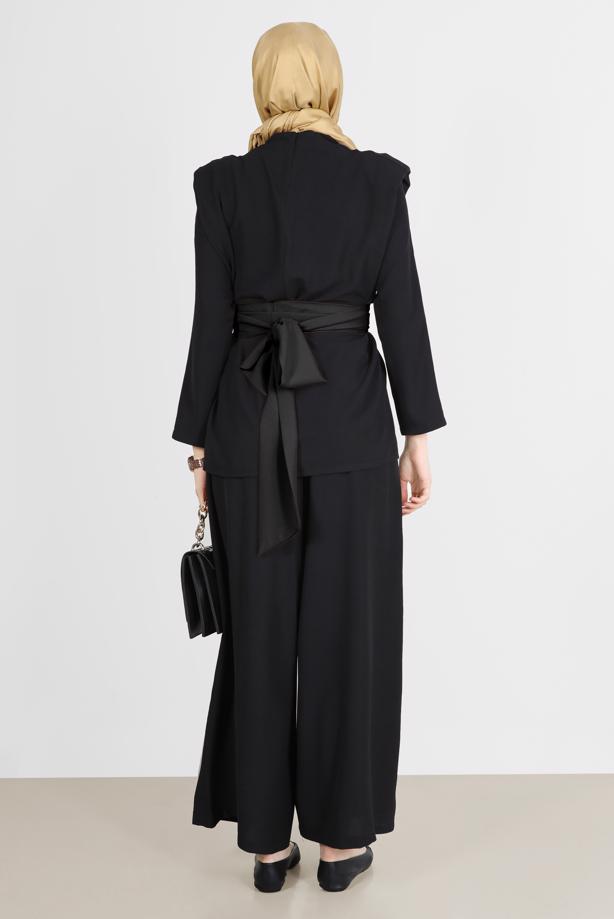 Vêtements hijab  BELTED PADDED 2-PIECE PANTS SUIT 6900  - TRENDTESETTÜR