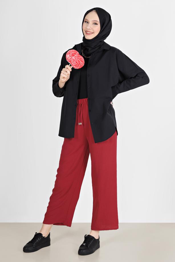 Hijab clothing  BUTTONED BASIC TUNIC 3900  - TRENDTESETTÜR