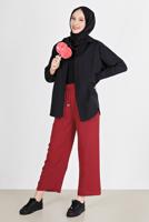 Vêtements hijab NOIR TUNIQUE BASIQUE BOUTONNÉE 3900