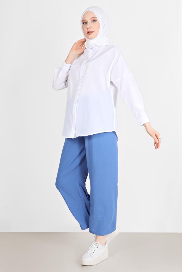 Hijab clothing  BUTTONED BASIC TUNIC 3900  - TRENDTESETTÜR