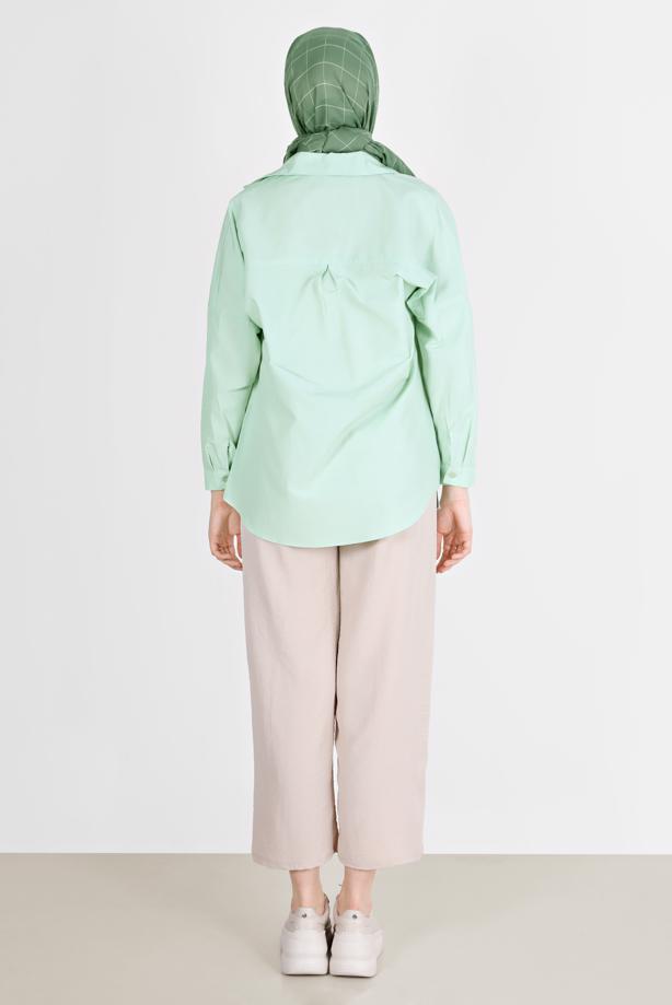 Hijab clothing  BUTTONED BASIC TUNIC 3900  - TRENDTESETTÜR