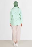 Vêtements hijab VERT TUNIQUE BASIQUE BOUTONNÉE 3900