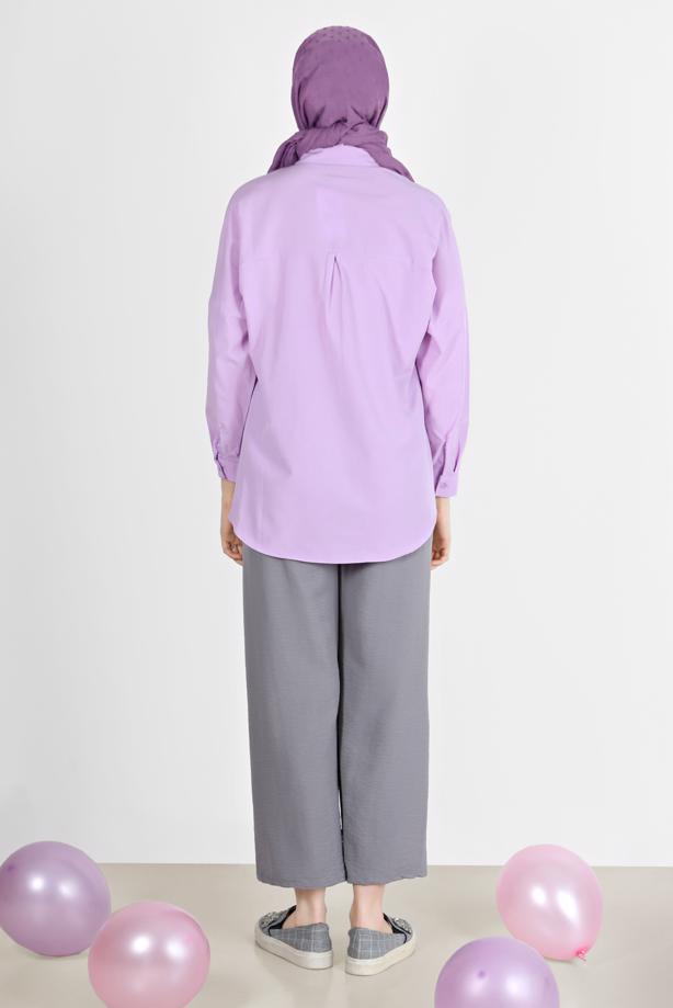 Hijab clothing  BUTTONED BASIC TUNIC 3900  - TRENDTESETTÜR