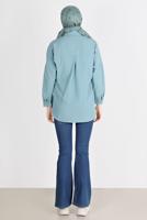 Hijab clothing GREEN BUTTONED BASIC TUNIC 3900 