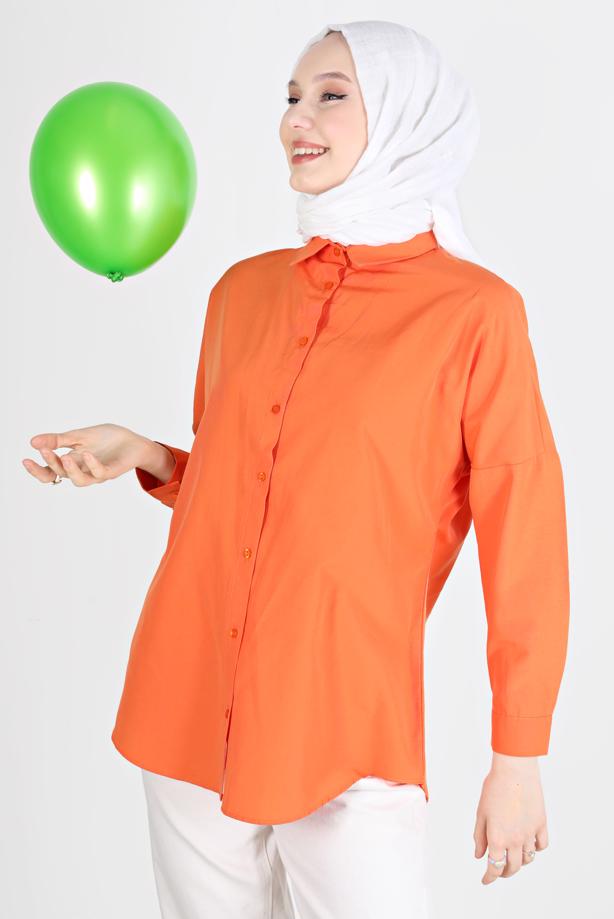 Hijab clothing  BUTTONED BASIC TUNIC 3900  - TRENDTESETTÜR
