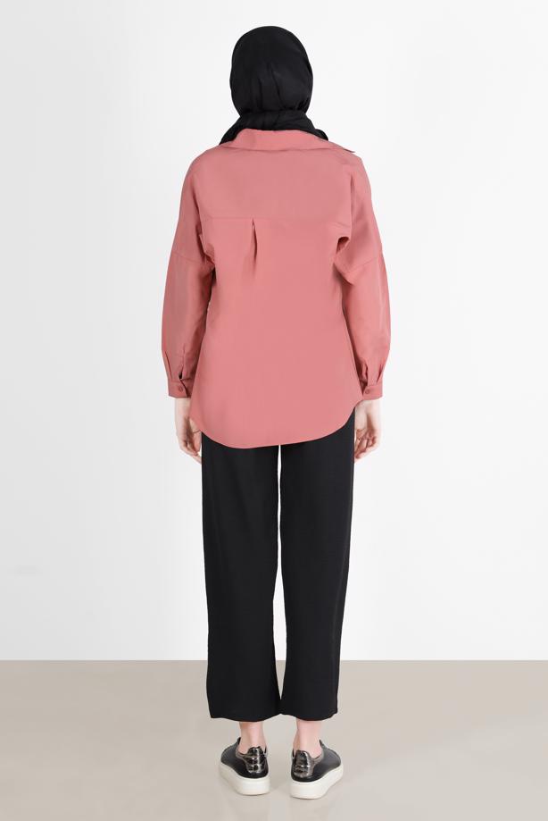 Hijab clothing  BUTTONED BASIC TUNIC 3900  - TRENDTESETTÜR