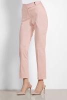 Tesettür giyim PUDRA ALVİNA ARA BEL PAMUKLU KUMAŞ PANTOLON 7552