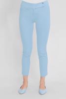 Tesettür giyim MAVİ ALVİNA ARA BEL PAMUKLU KUMAŞ PANTOLON 7552