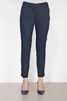 Tesettür giyim LACİVERT ALVİNA PAÇASI PUL İŞLEMELİ ARA BEL PANTOLON 7566 